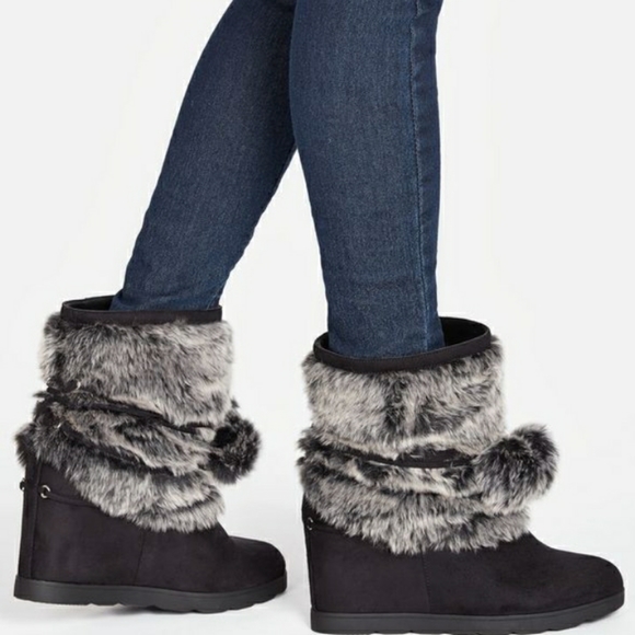 Women's black gray egritte boots/booties size 10 - Picture 2 of 6